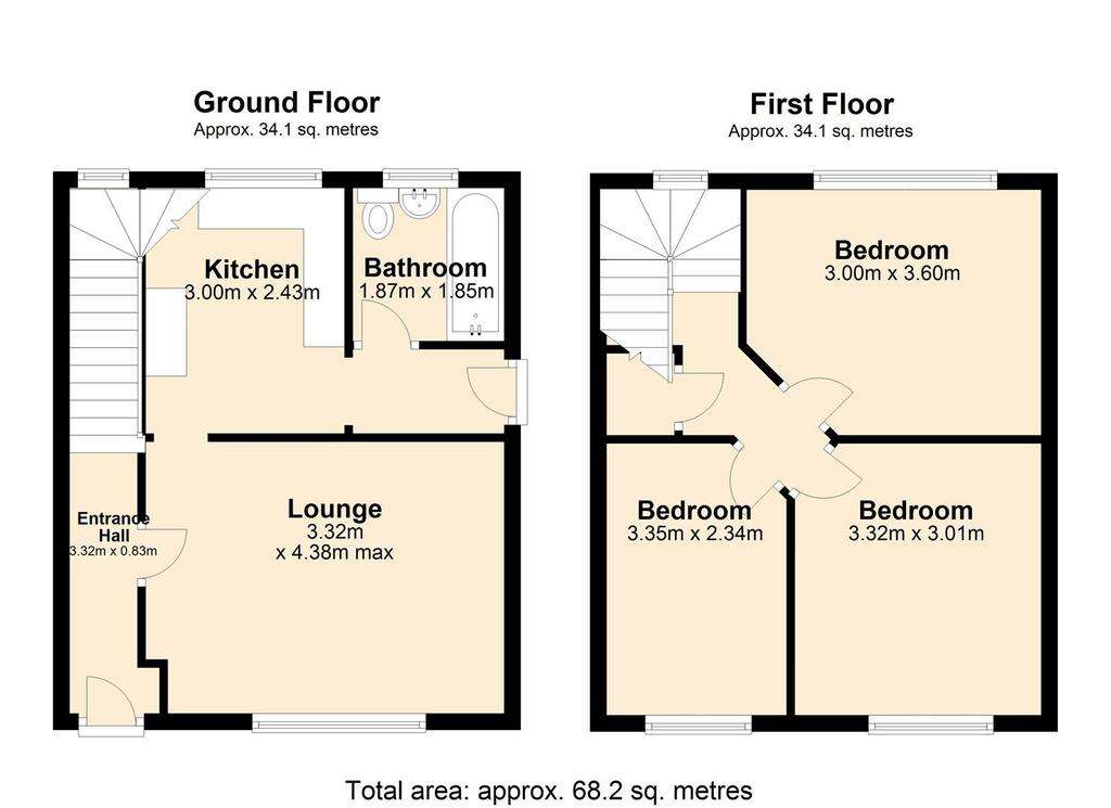 3 bedroom semi-detached house to rent - floorplan