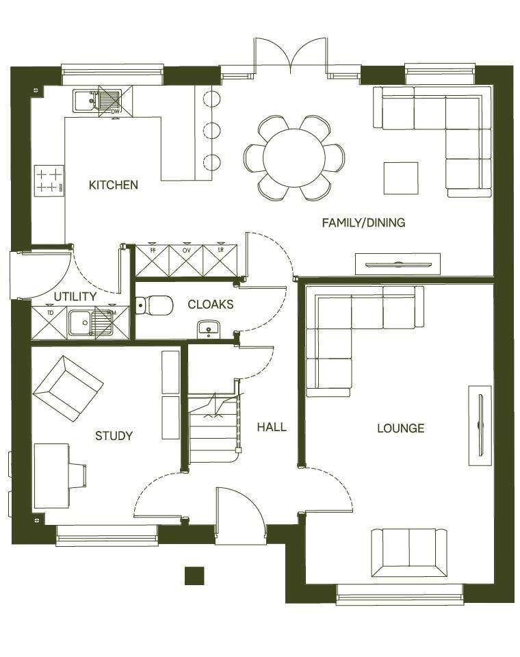 4 bedroom detached house for sale - floorplan