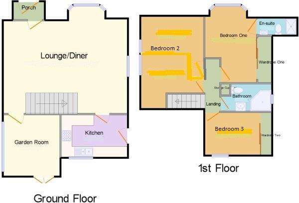 3 bedroom detached house for sale - floorplan