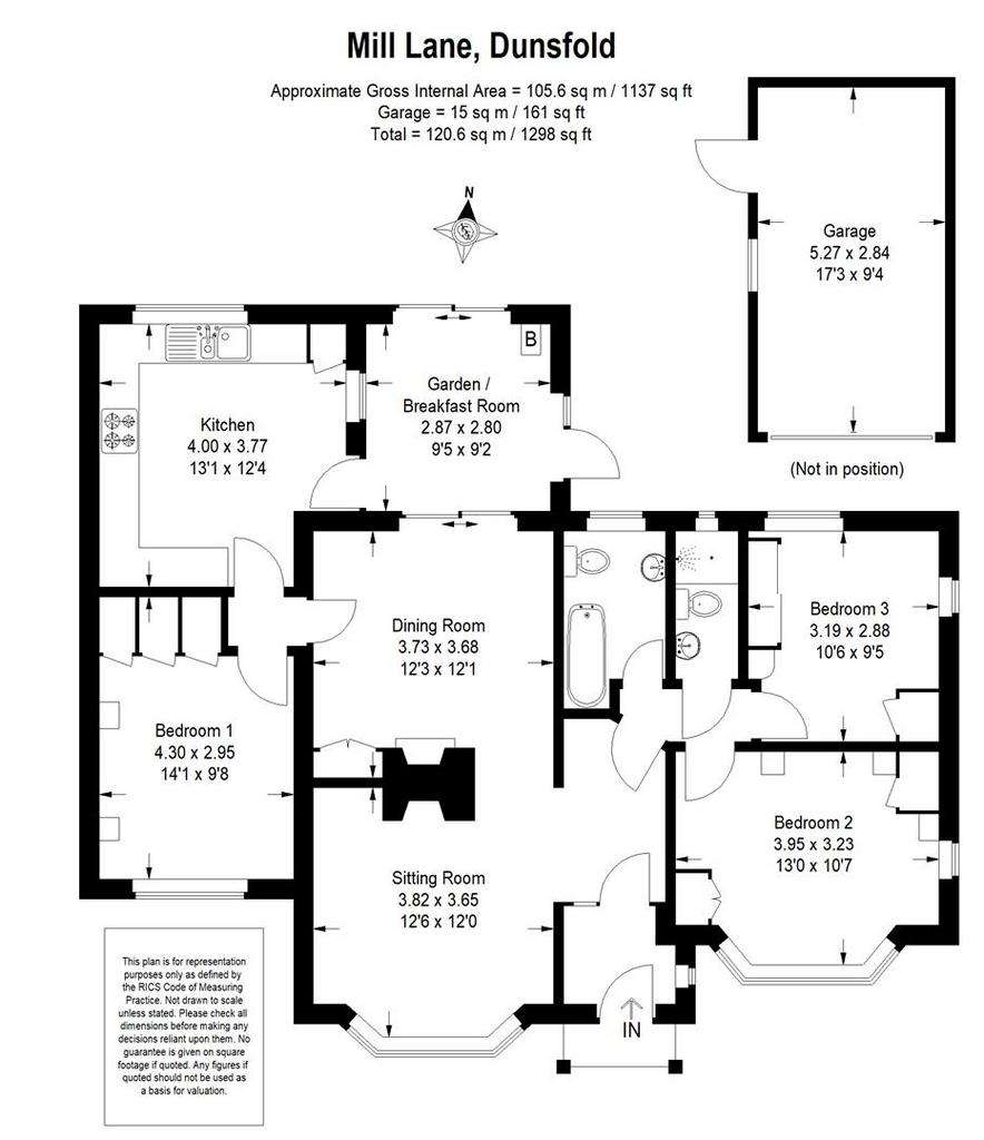 3 bedroom detached bungalow for sale - floorplan