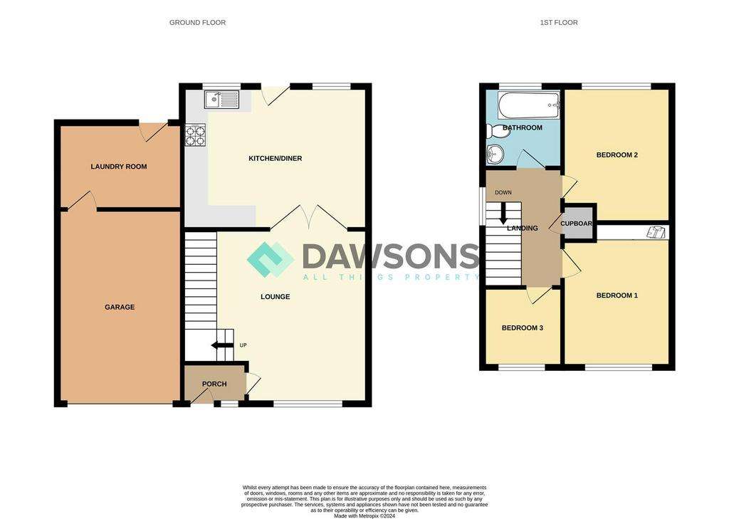 3 bedroom semi-detached house for sale - floorplan