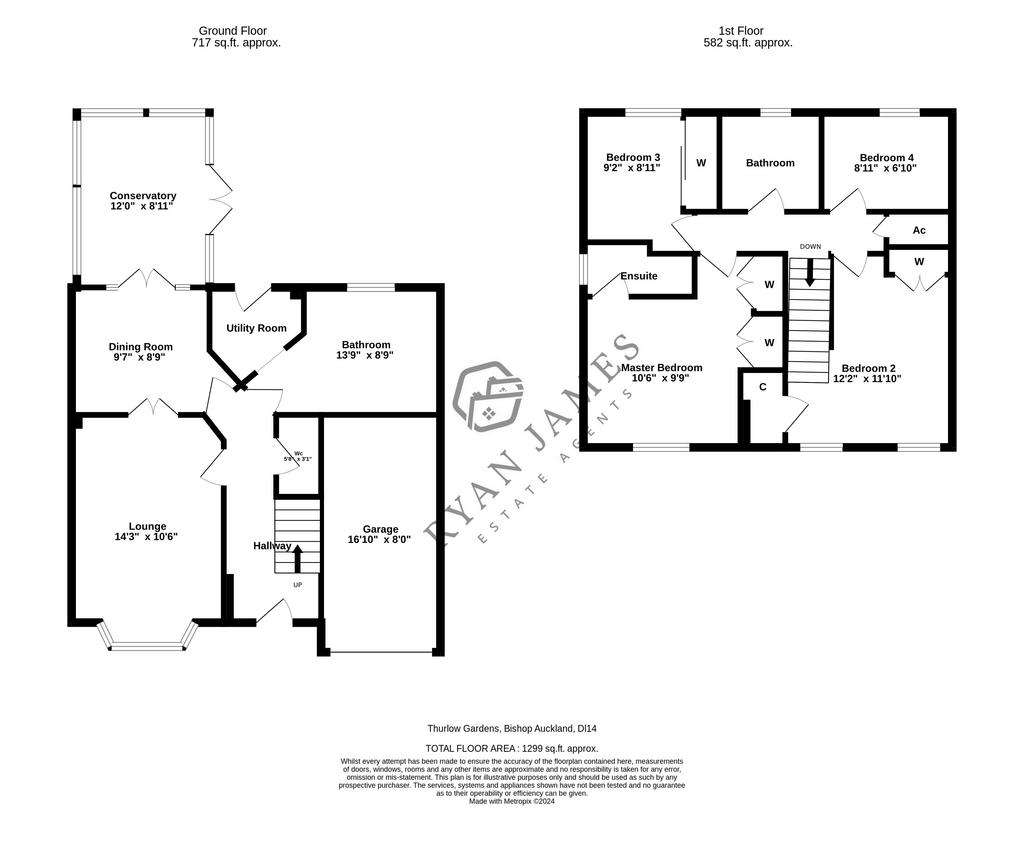 4 bedroom detached house for sale - floorplan