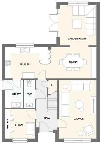 4 bedroom detached house for sale - floorplan