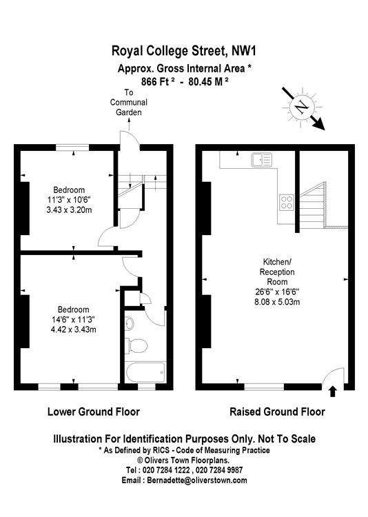 2 bedroom maisonette to rent - floorplan