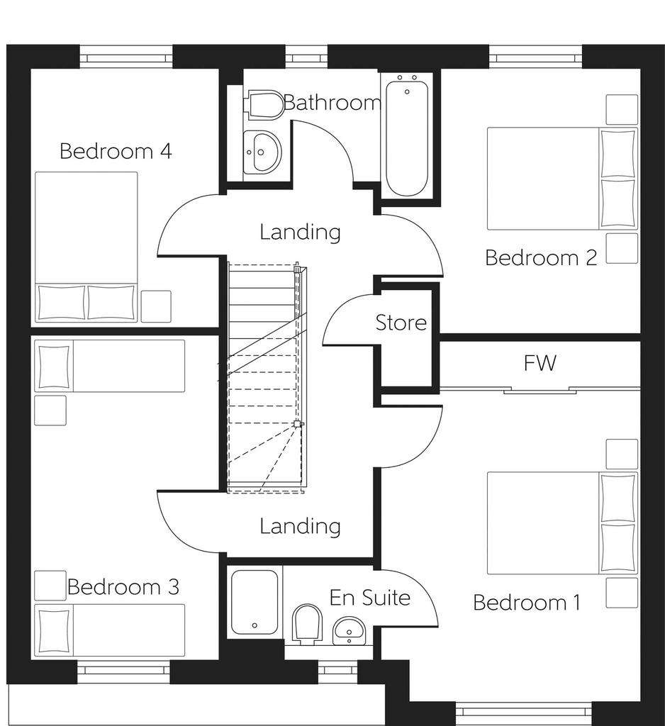 4 bedroom detached house for sale - floorplan