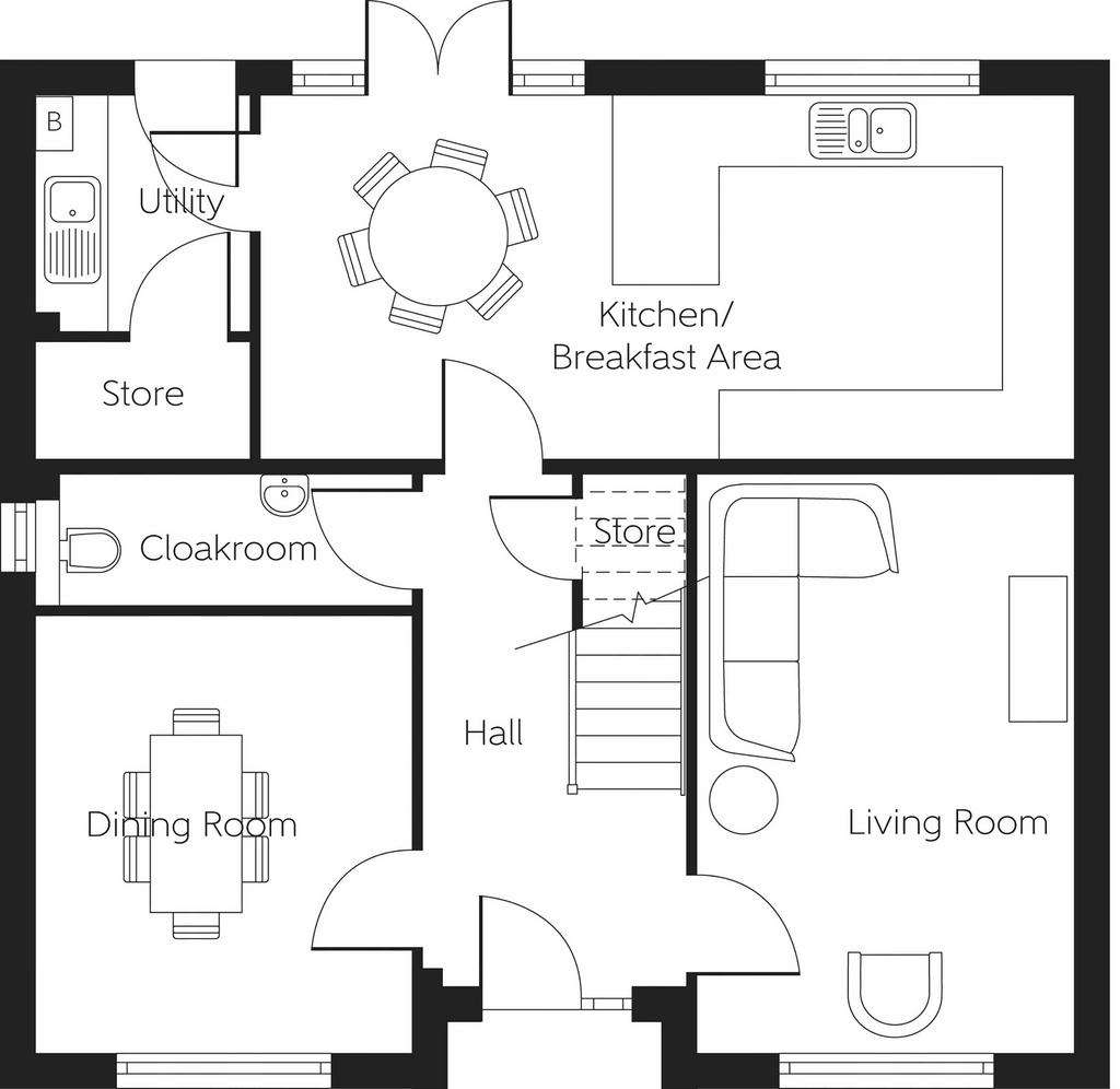 4 bedroom detached house for sale - floorplan