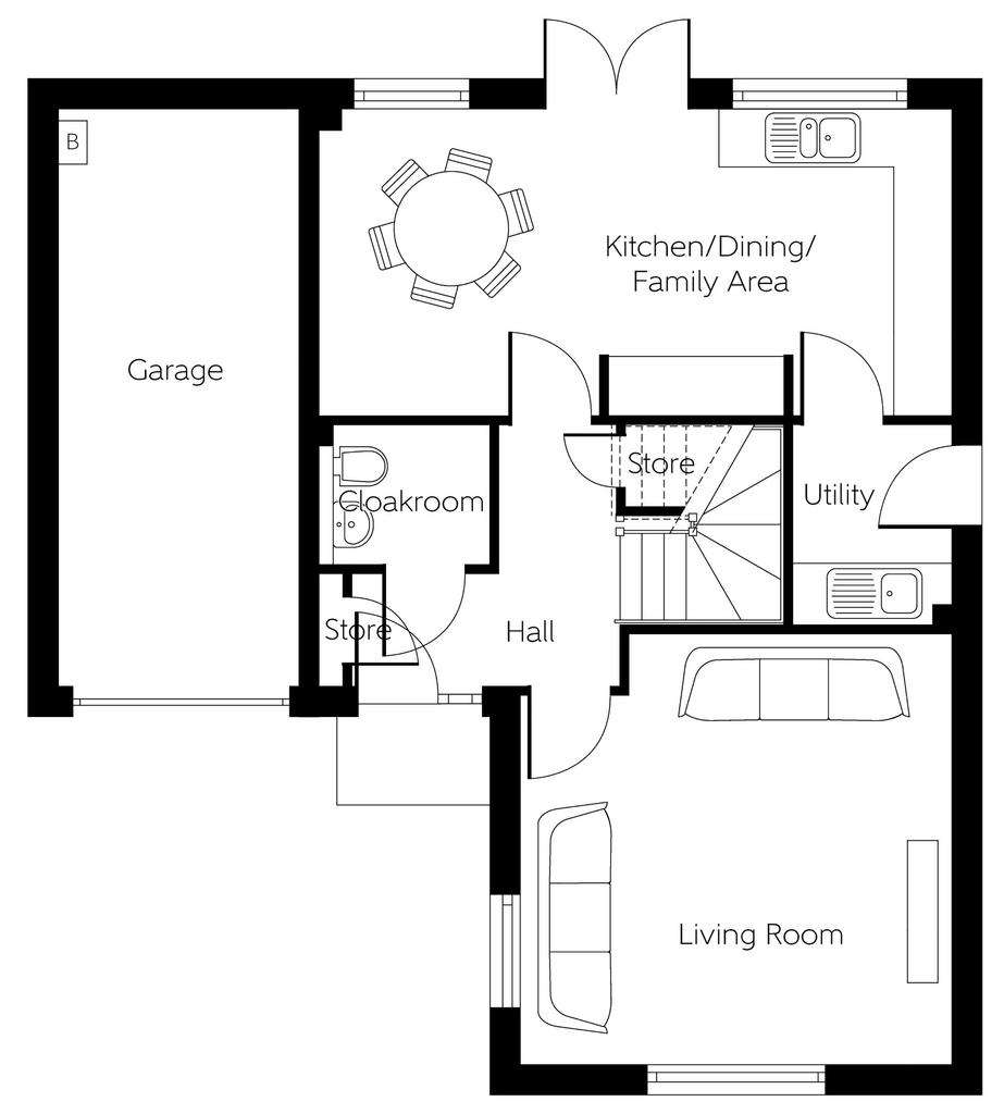 4 bedroom detached house for sale - floorplan