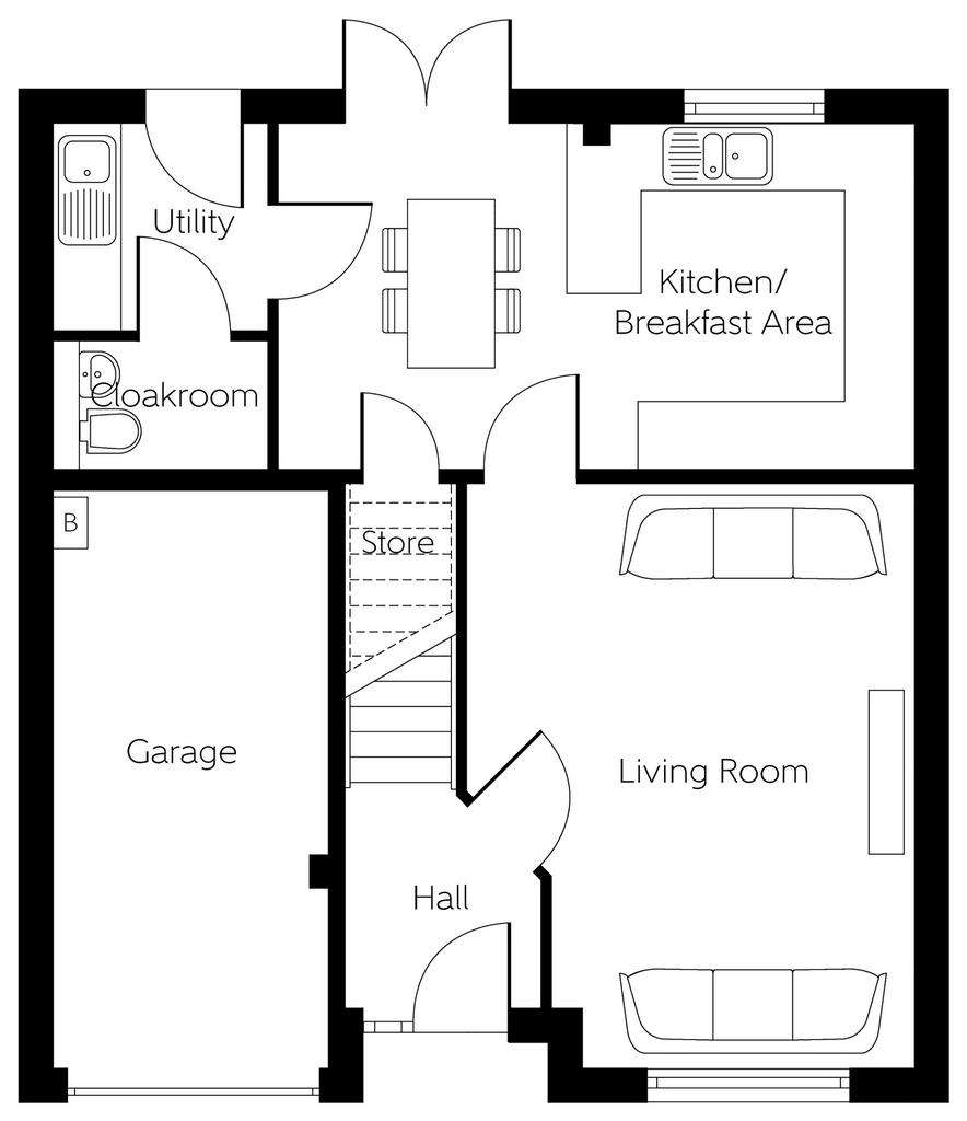 4 bedroom detached house for sale - floorplan