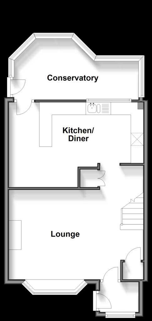 3 bedroom end of terrace house for sale - floorplan