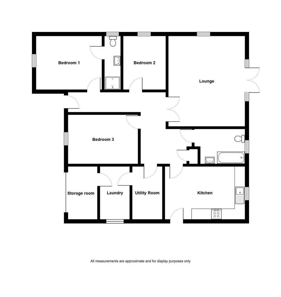 3 bedroom detached bungalow for sale - floorplan