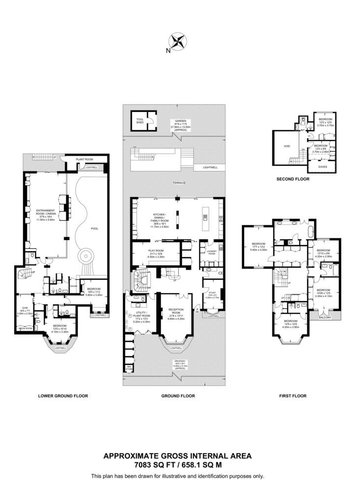 8 bedroom detached house to rent - floorplan