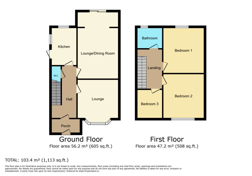 3 bedroom semi-detached house for sale - floorplan