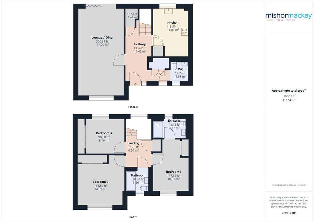 3 bedroom semi-detached house for sale - floorplan