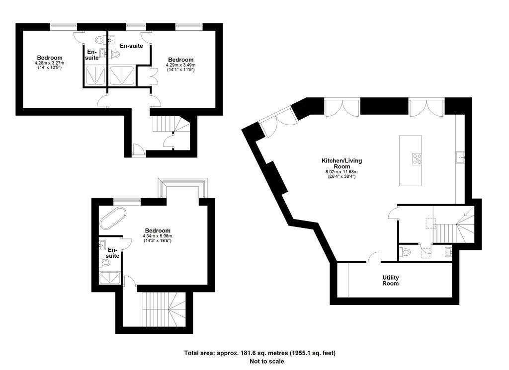 3 bedroom flat for sale - floorplan