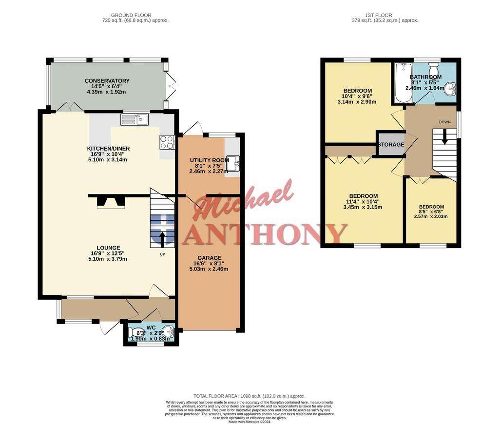 3 bedroom detached house for sale - floorplan