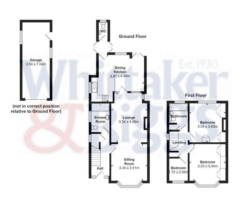 3 bedroom semi-detached house for sale - floorplan