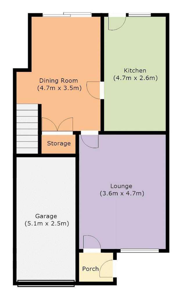 3 bedroom semi-detached house for sale - floorplan