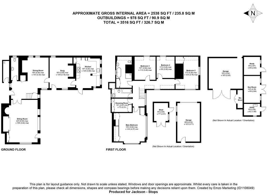 4 bedroom detached house for sale - floorplan