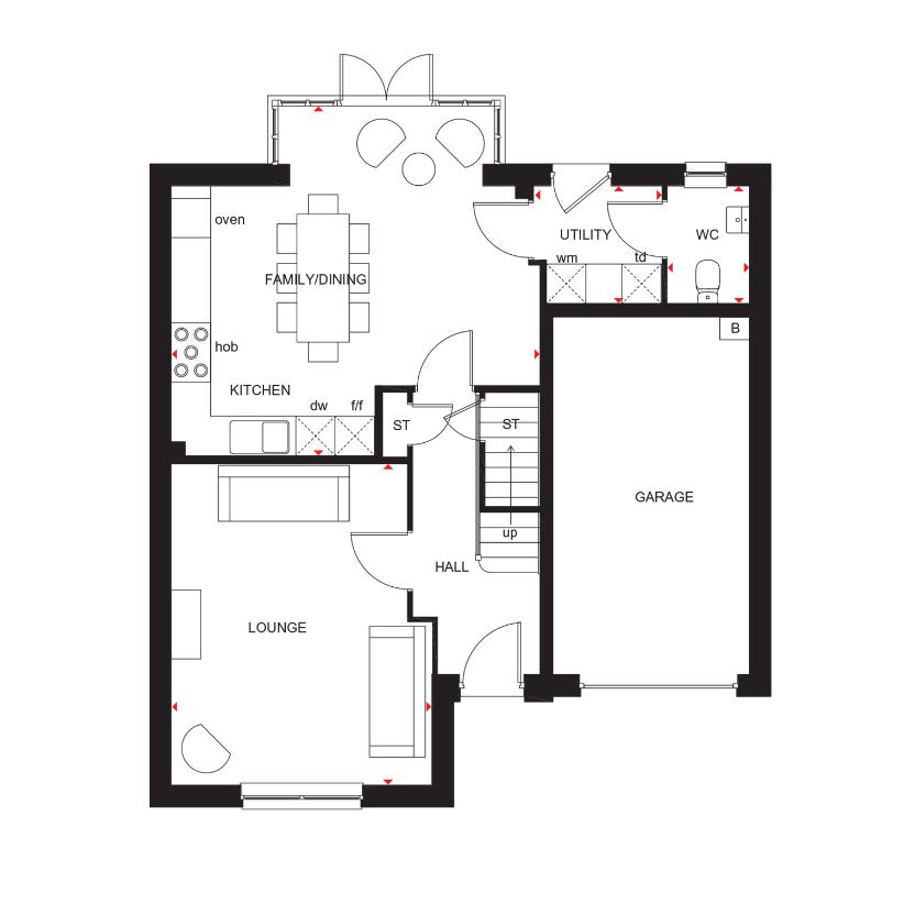 4 bedroom detached house for sale - floorplan