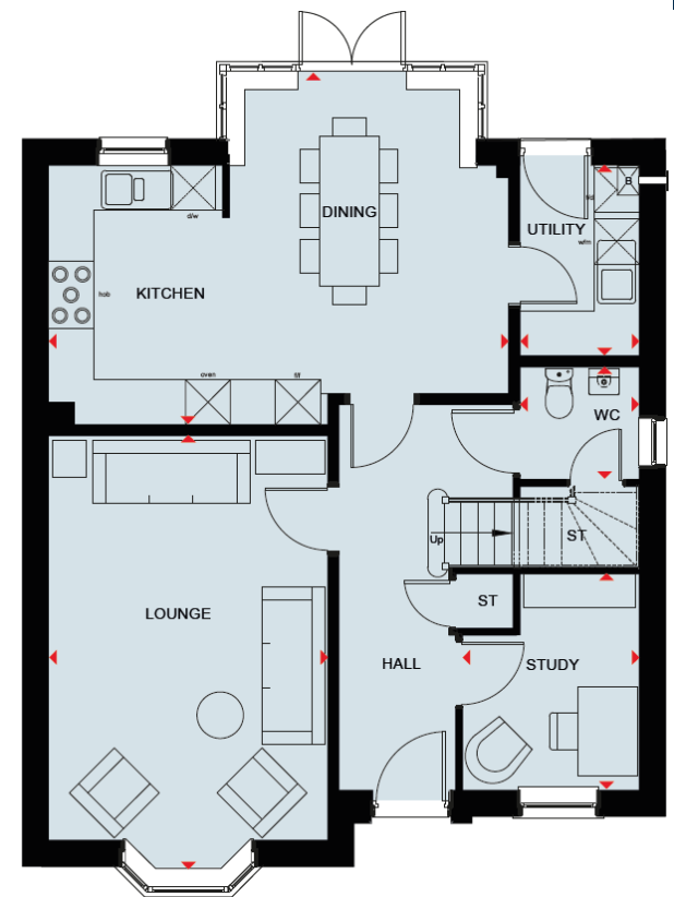 4 bedroom detached house for sale - floorplan