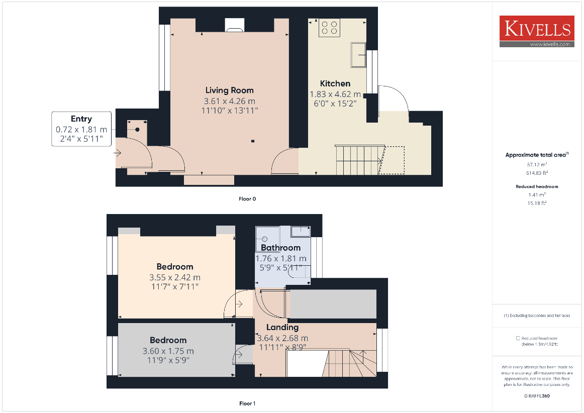 2 bedroom property for sale - floorplan