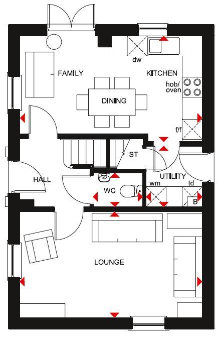 3 bedroom detached house for sale - floorplan