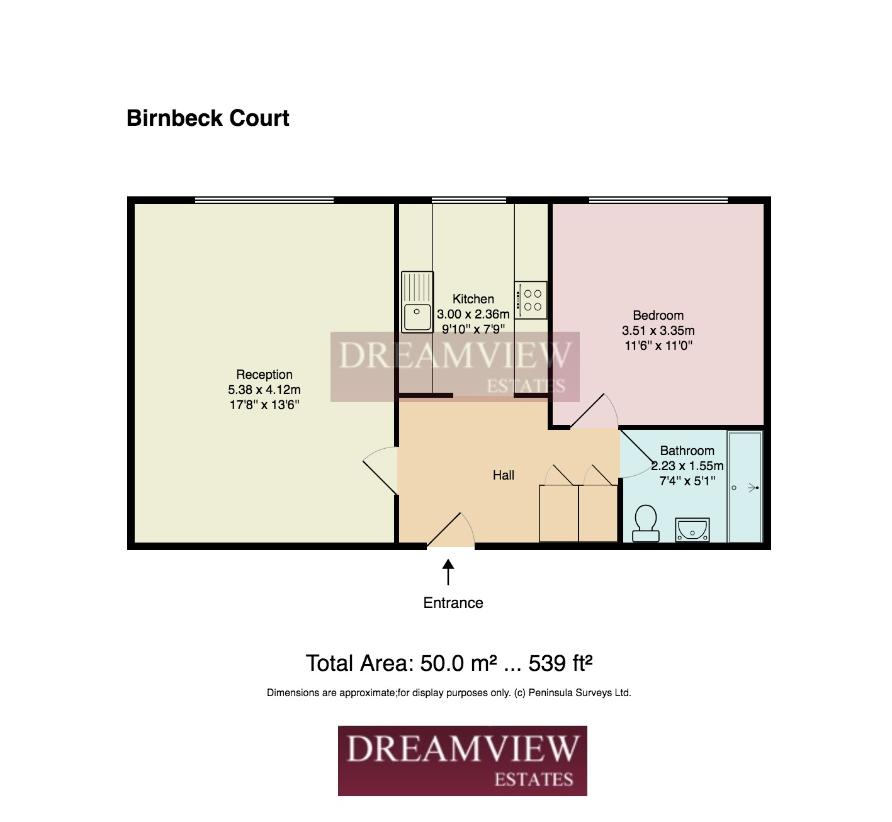 1 bedroom flat for sale - floorplan