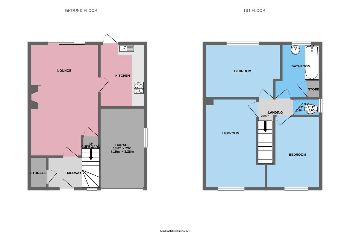 3 bedroom property for sale - floorplan