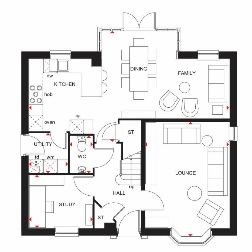 4 bedroom detached house for sale - floorplan