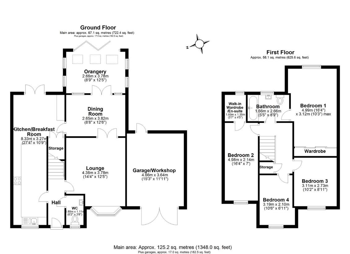 4 bedroom detached house for sale - floorplan