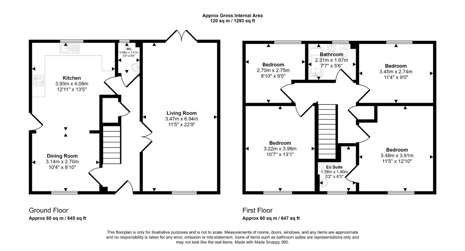 4 bedroom detached house for sale - floorplan