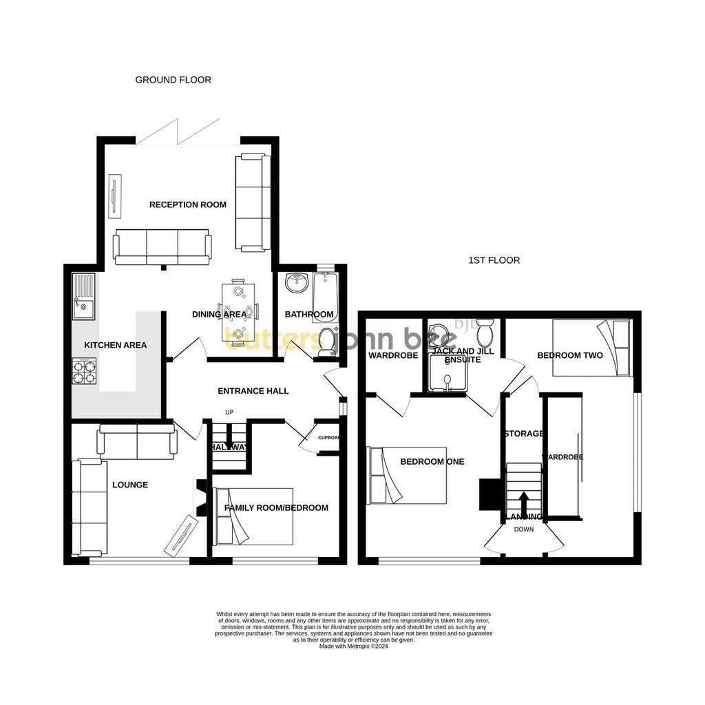 3 bedroom semi-detached house for sale - floorplan