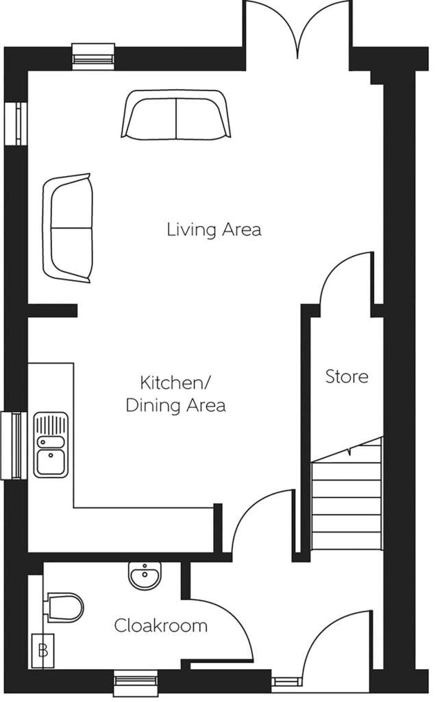 3 bedroom town house for sale - floorplan