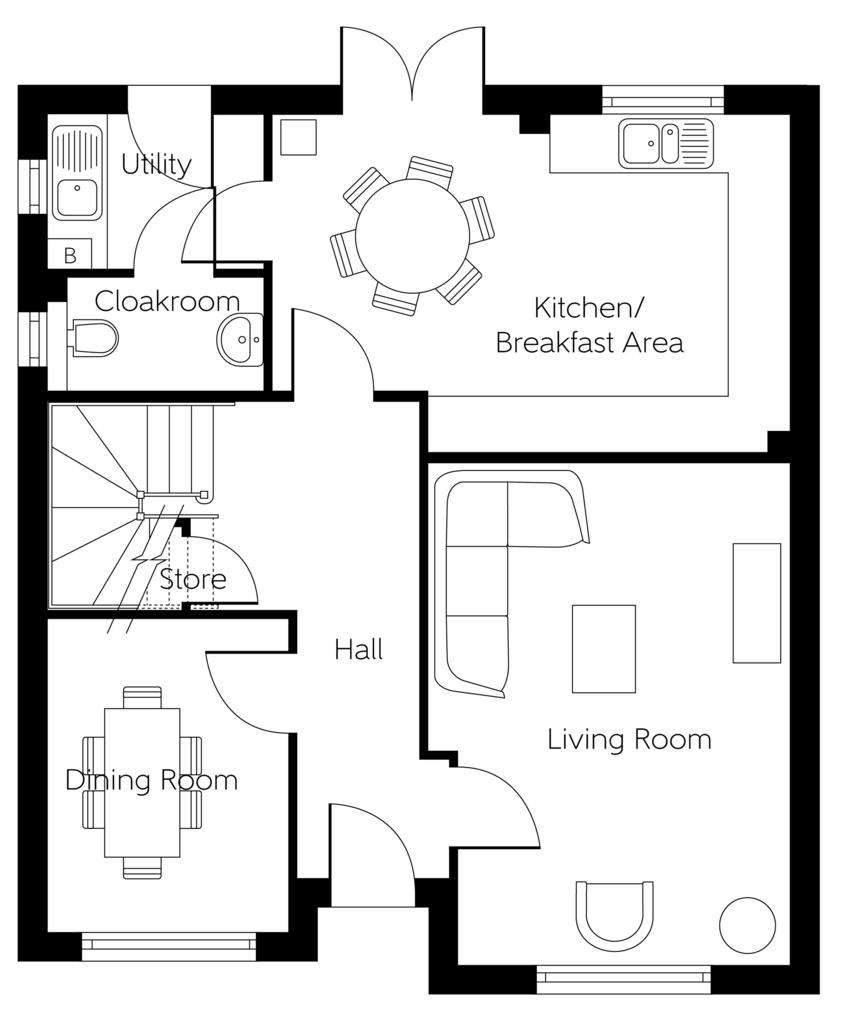 4 bedroom detached house for sale - floorplan