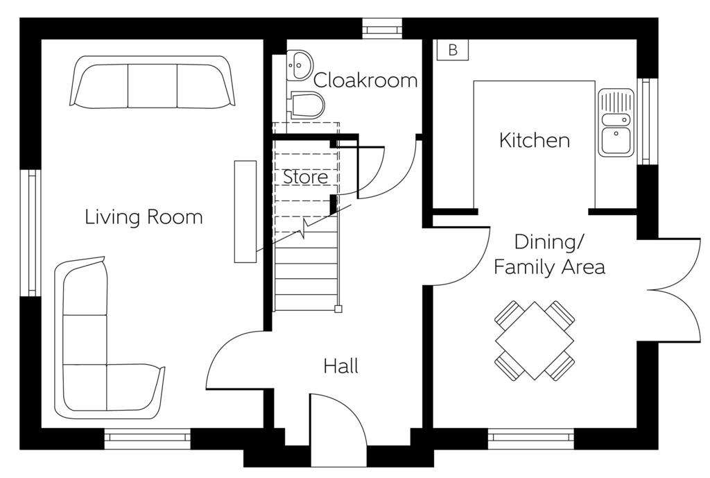 3 bedroom detached house for sale - floorplan