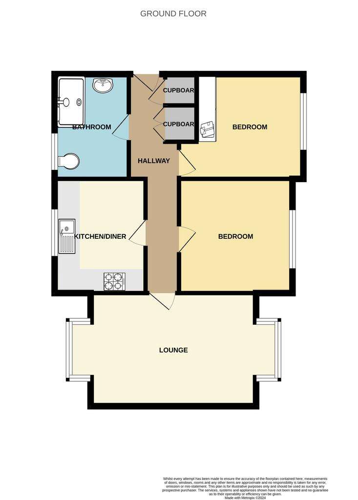 2 bedroom flat for sale - floorplan