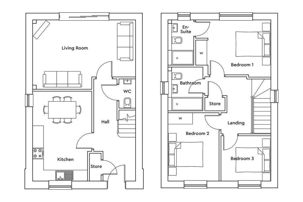 3 bedroom detached house for sale - floorplan