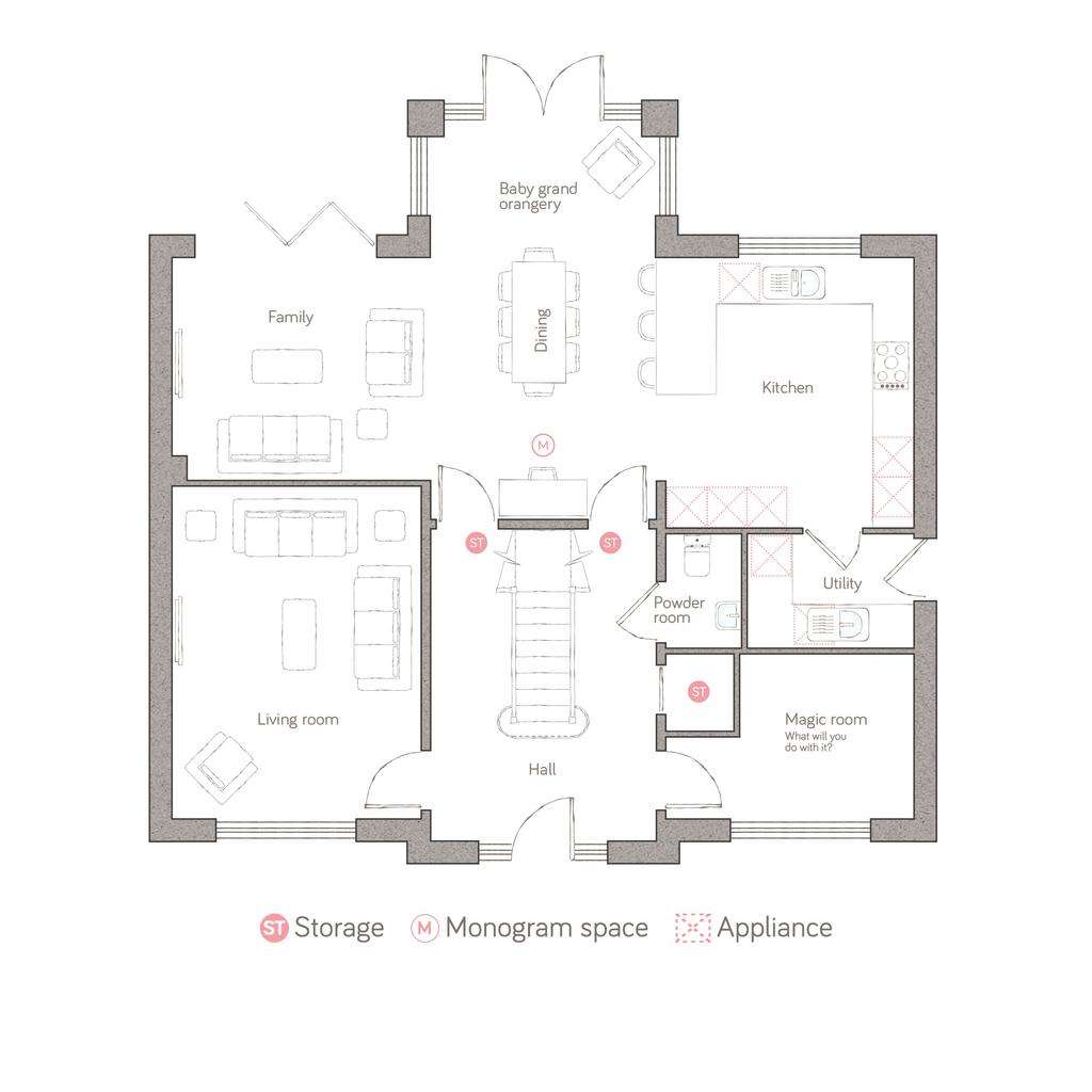 4 bedroom detached house for sale - floorplan