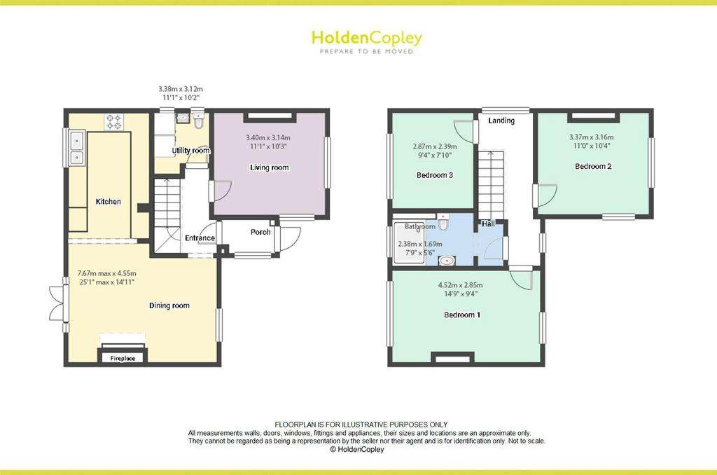 3 bedroom semi-detached house for sale - floorplan