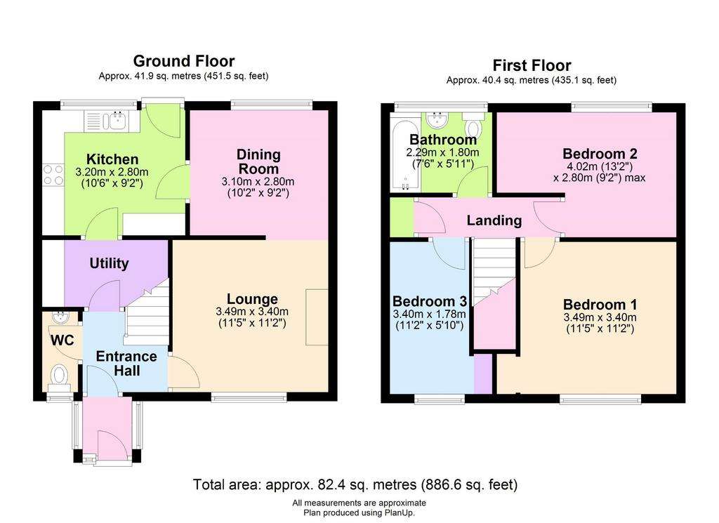 3 bedroom terraced house to rent - floorplan