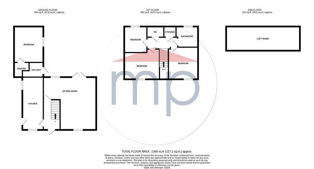 4 bedroom semi-detached house to rent - floorplan