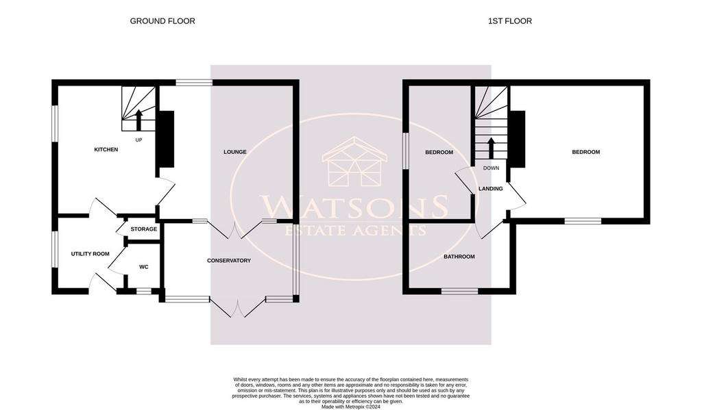 2 bedroom semi-detached house for sale - floorplan