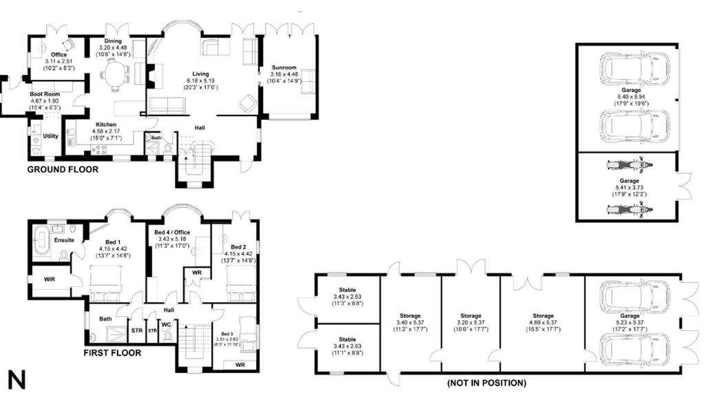 4 bedroom detached house to rent - floorplan