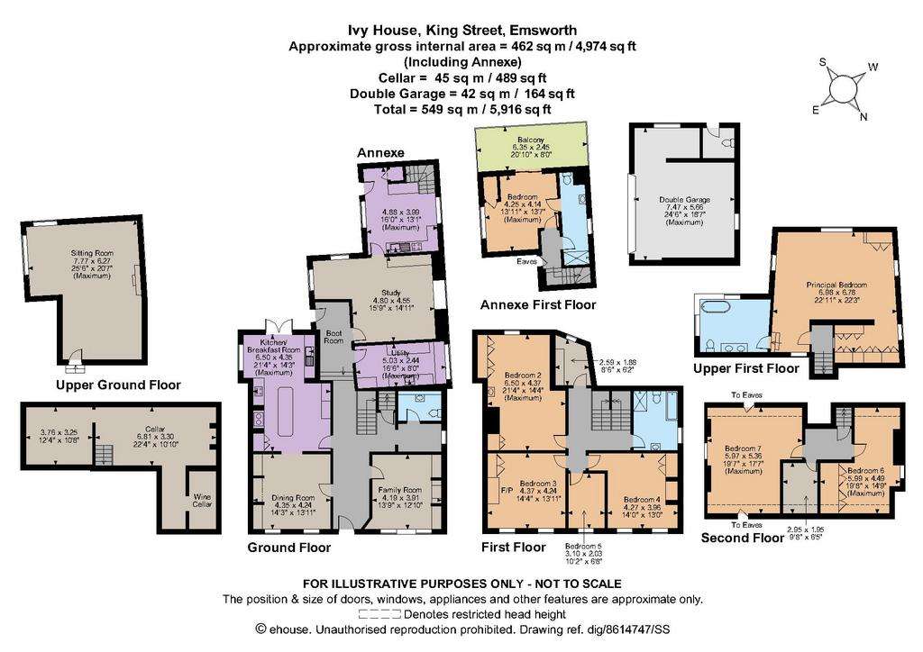 7 bedroom detached house for sale - floorplan