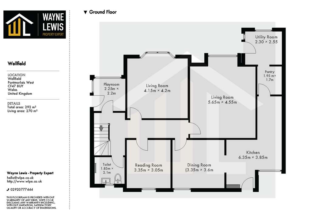 6 bedroom detached house for sale - floorplan