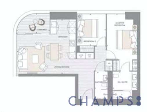 2 bedroom flat to rent - floorplan