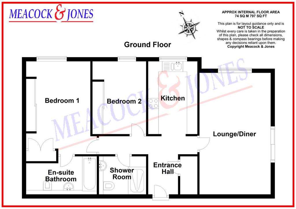 2 bedroom flat for sale - floorplan