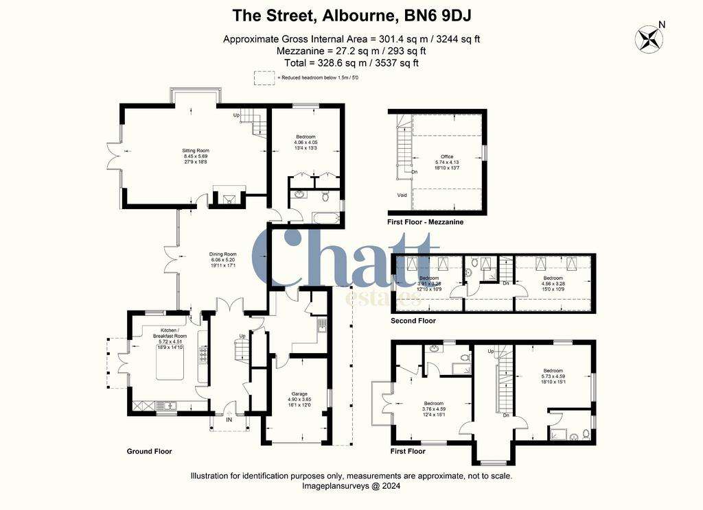 5 bedroom detached house for sale - floorplan