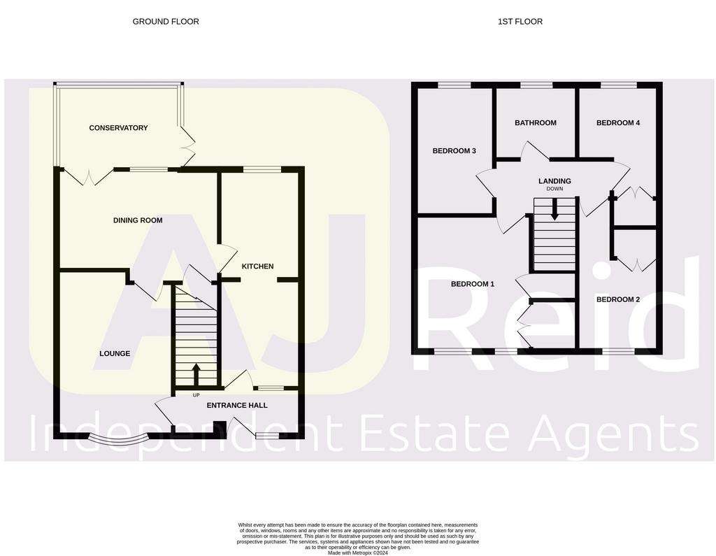 4 bedroom semi-detached house for sale - floorplan