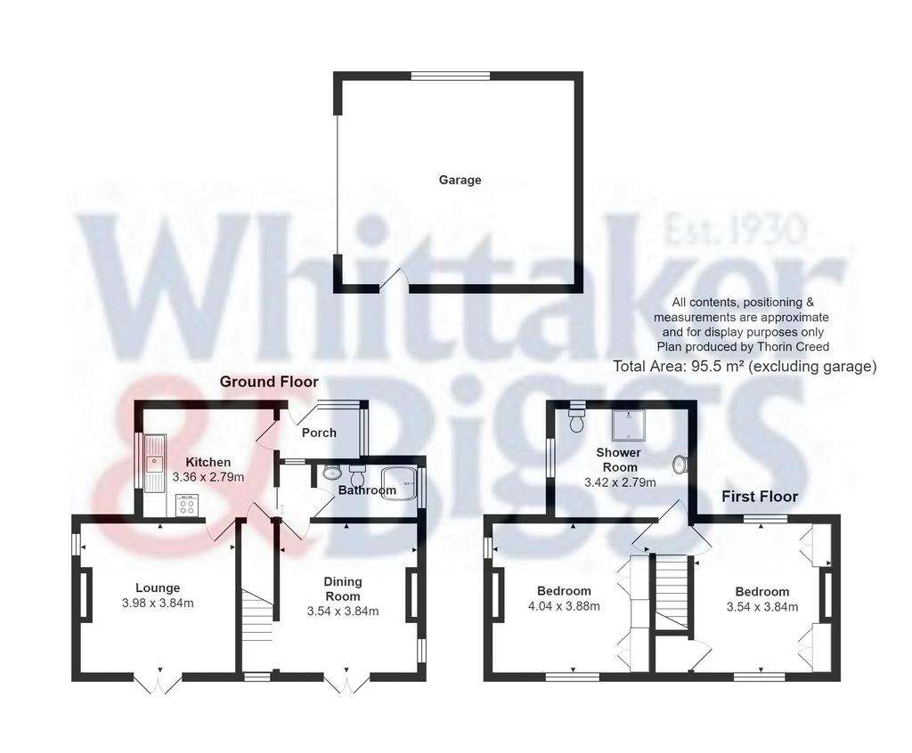 2 bedroom detached house for sale - floorplan